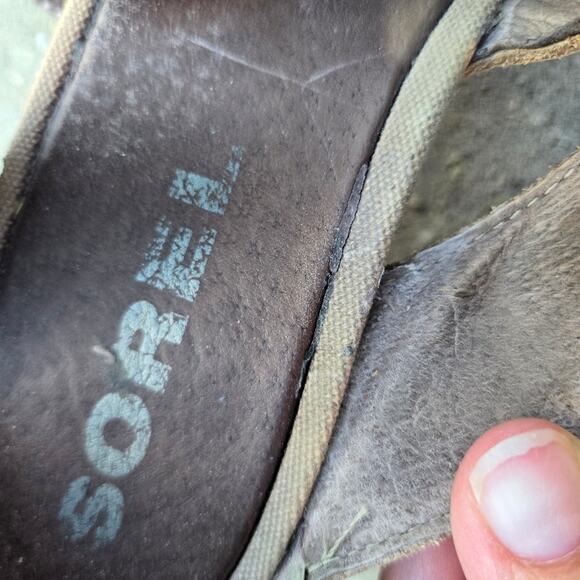 SOREL wedge sandals womens sz 8.5 JOANIE II lace up - Picture 11 of 14